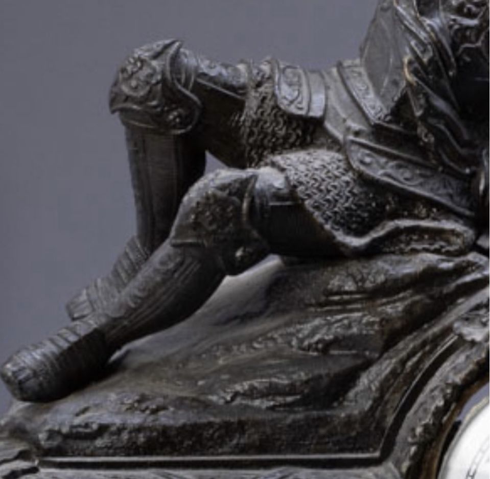 Extraordinário relogio de grandes dimensões em bronze