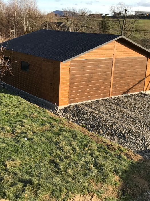 Garaż blaszany,blaszak drewnopodobny wymiary 7x7 PROMOCJA
