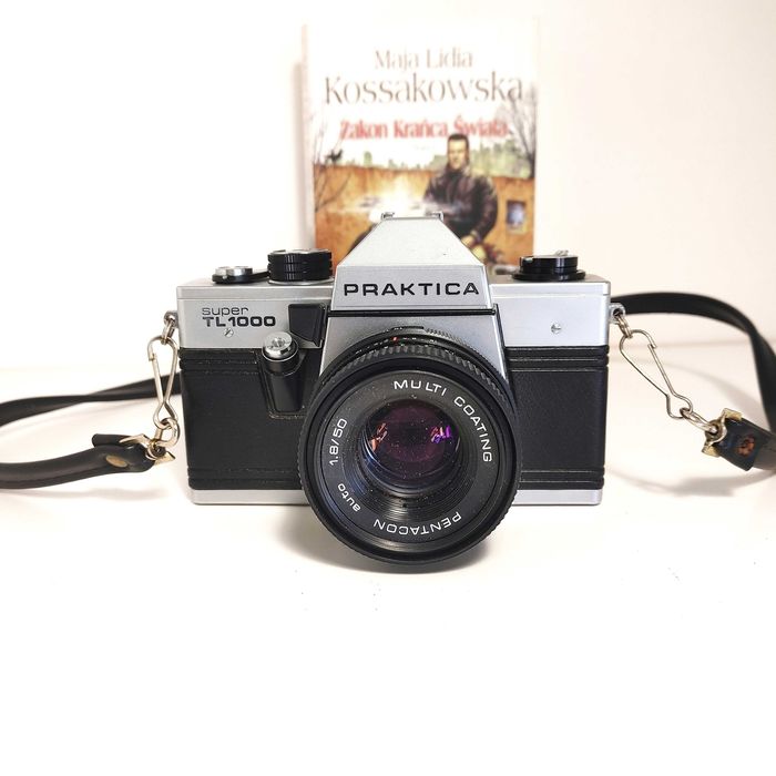 Analogowa Lustrzanka z 1980 r PRAKTICA Super TL 1000 lens 50mm 1:1,8
