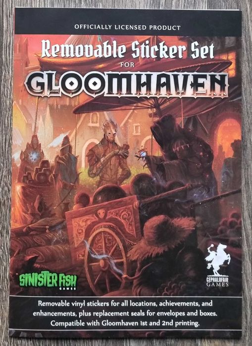 Gloomhaven - Removable Sticker Set - Zestaw zdejmowanych naklejek ENG