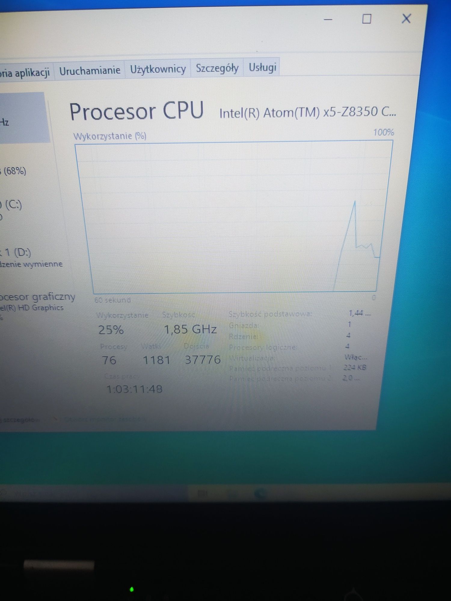 Notebook iota z zasilaczem