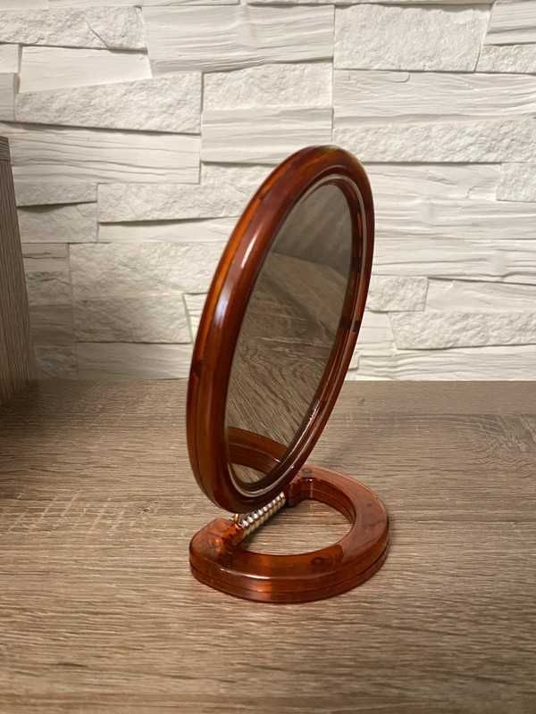 Lusterko małe stojące 15 cm lustro kosmetyczne