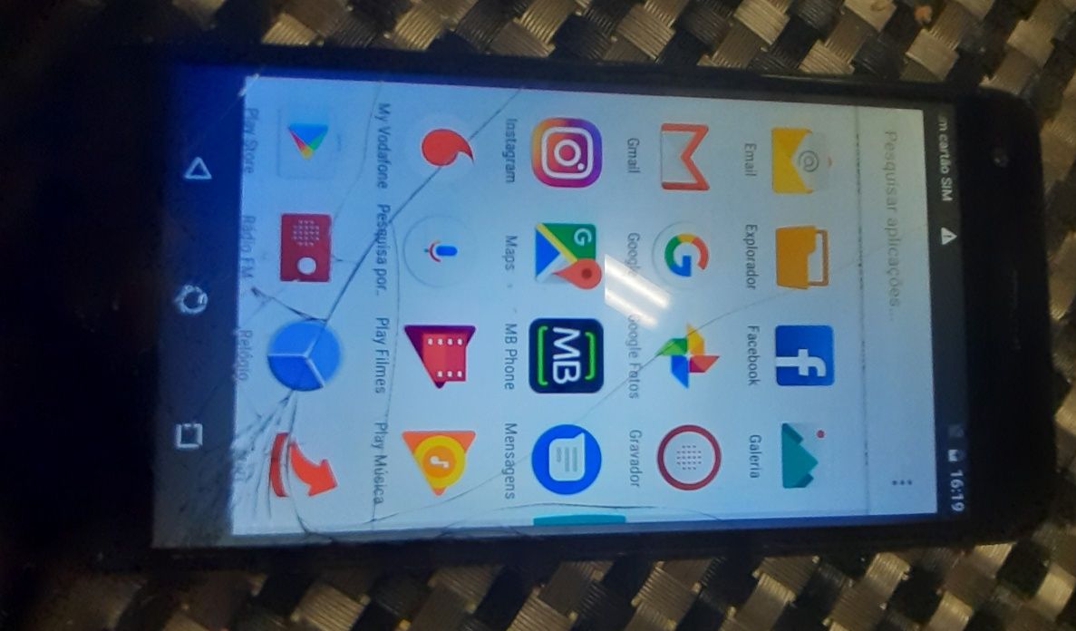 Zte a funcionar ecrã partido