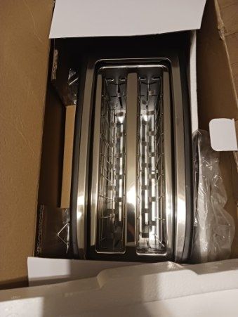 Nowy duży toster opiekacz Arendo Dejuner 1500 W chrom