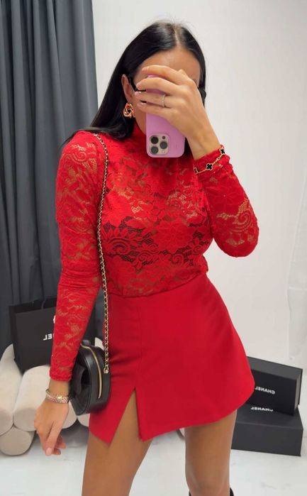 La milla spódniczko spodenki czerwone S M