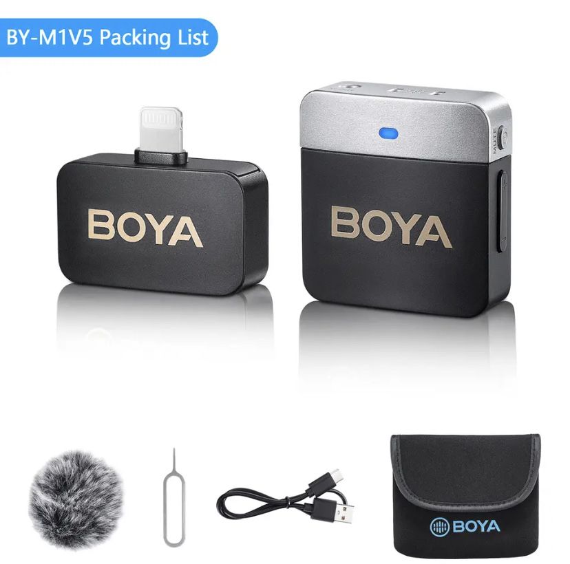 Мікрофонна радіосистема Boya BY-M1V3 M1V5 Usb Type C Iphone lightning