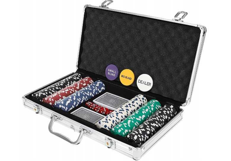 Набор для покера 300 фишек в кейсе Malatec