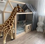 Łóżko domek scandi skandynawskie 200x90 nowe sosna świerk