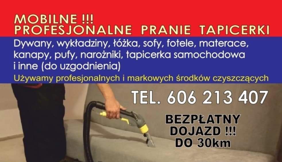 Pranie tapicerki meblowej i dywanów