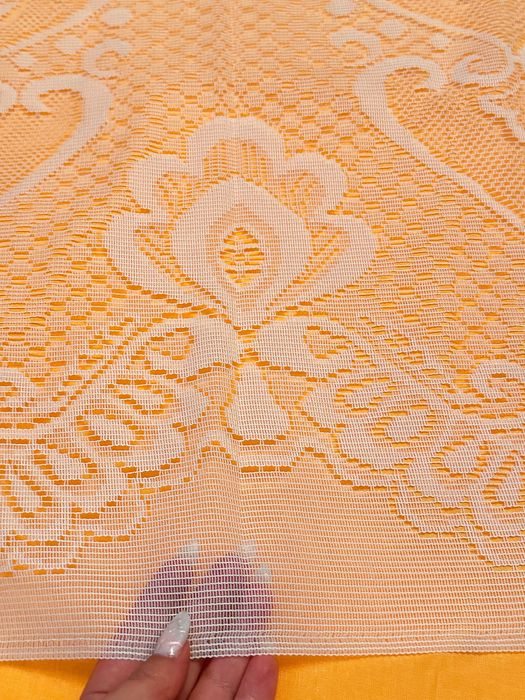 Біла гардина, тюль на вікно, занавіска часів СССР, 130*91см