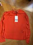 Zara sweter pomaranczowy s
