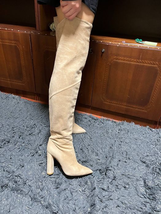 Замшеві Ботфорти Vero Cuoio