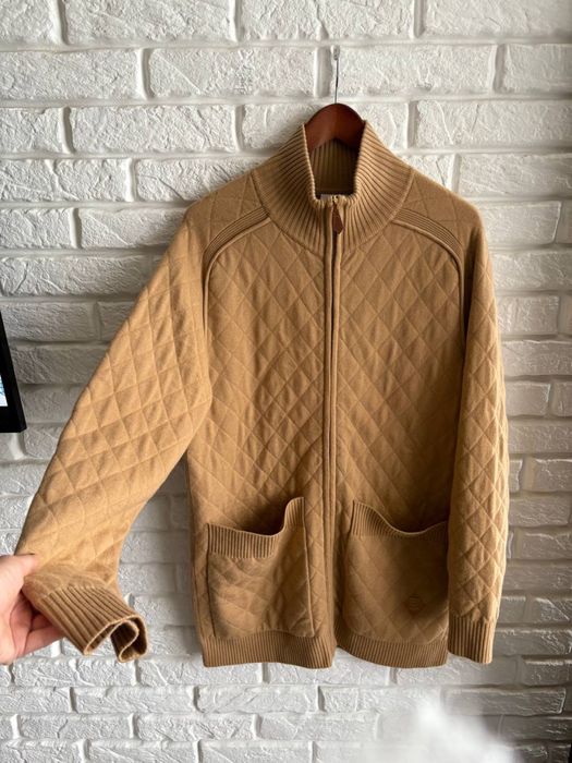 Шерстяний вʼязаний светр куртка зіпка Burberry wool