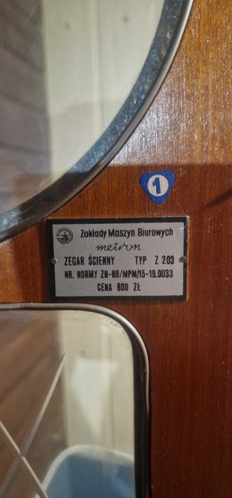 Zegar ścienny Metron, typ Z 203