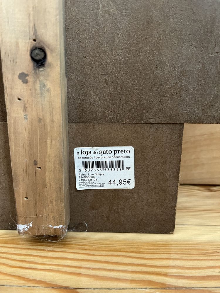Placa Decorativa Gato Preto