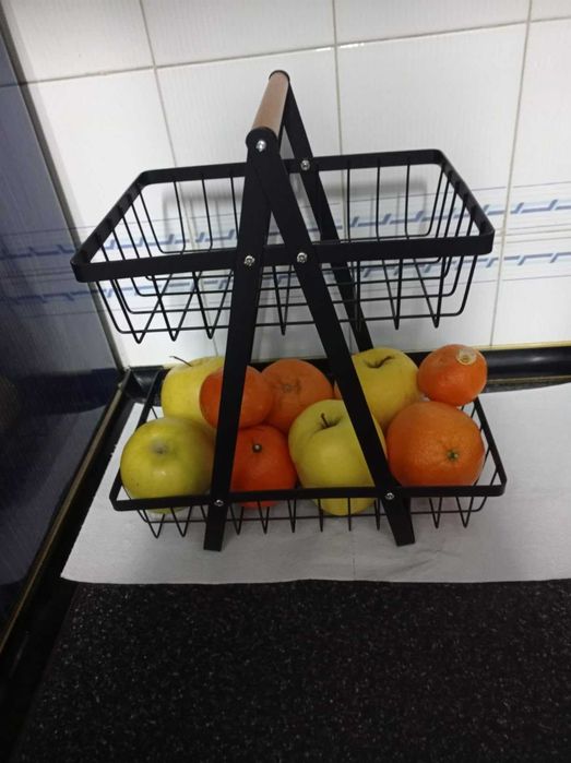 Stojak z koszykami na owoce warzywa do kuchni akcesoria kuchenne
