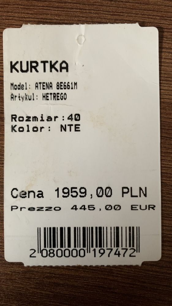 Hetrego kurtka granatowa (model atena) rozm 36