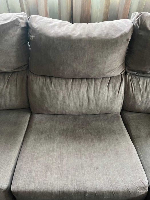 Sofá chaise longue com 4 bancos adicionais