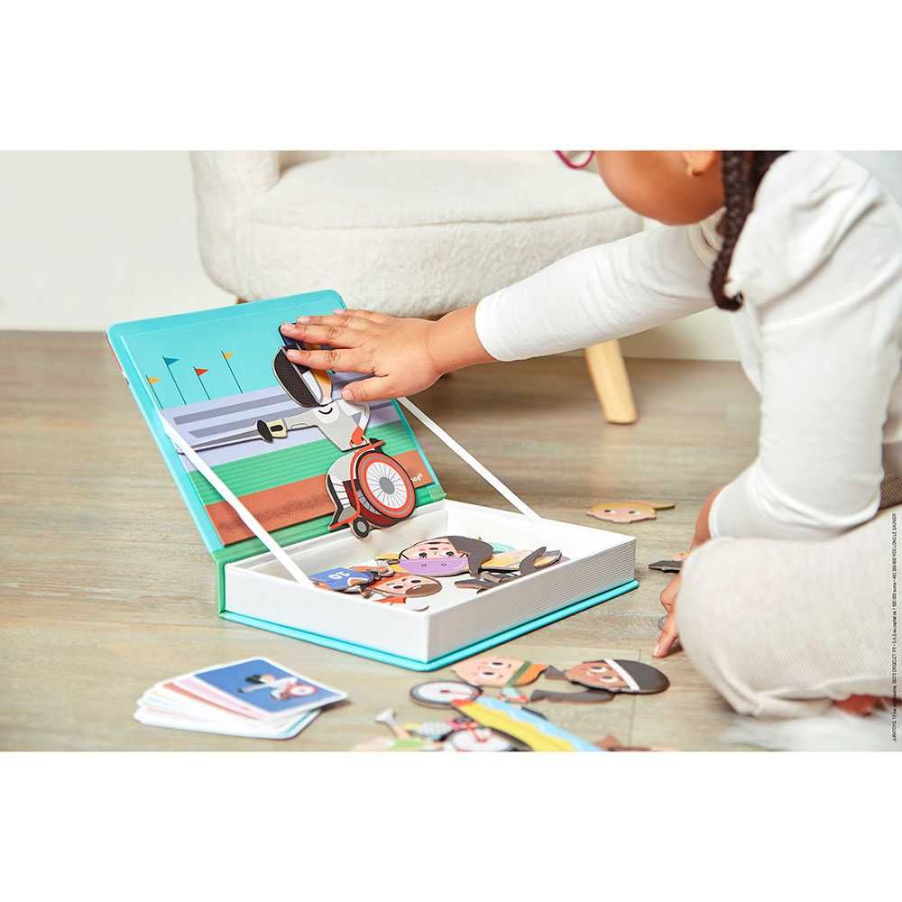 Sport Magnetibook Janod układanka puzzle magnetyczne