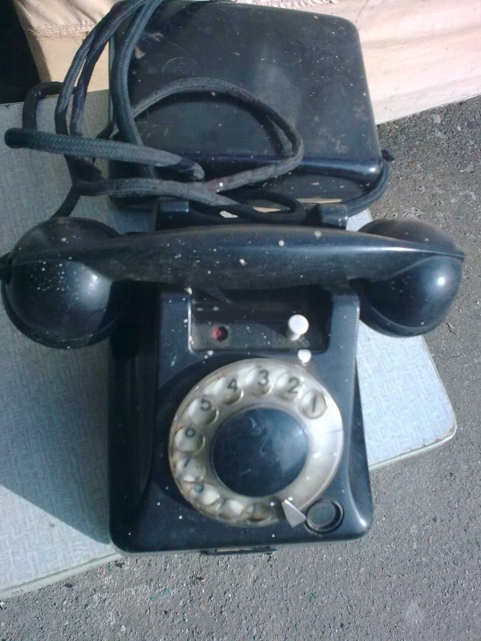 Telefon sekretarsko-dyraktorski RWT z PRL.Bakelitowy. Staroć. Antyk.