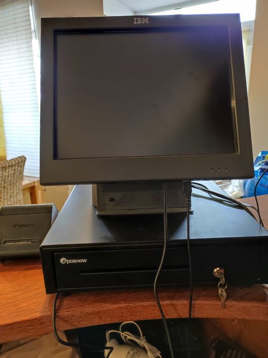 IBM Terminal Dotykowy Kasa Komputerowa do Restauracji Sklepu Szuflada