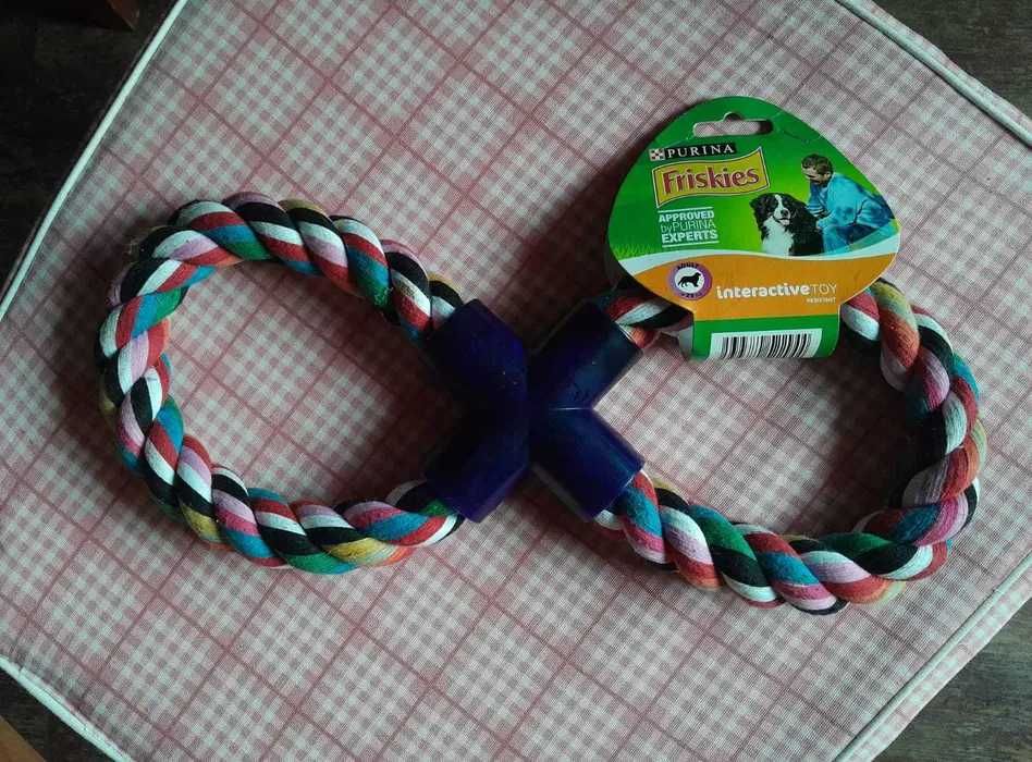 Zabawka pętla bawełniana dla pieska do przeciągania