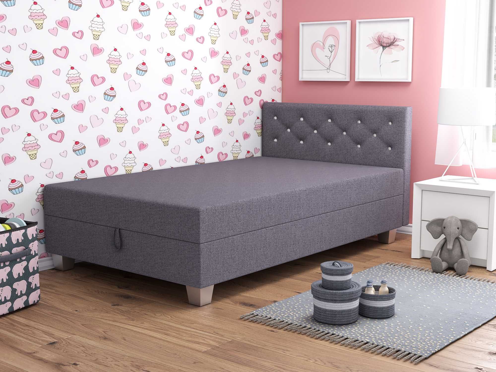 Tapczan jednoosobowy Łóżko pojedyncze Kanapa z Materacem Wersalka Sofa