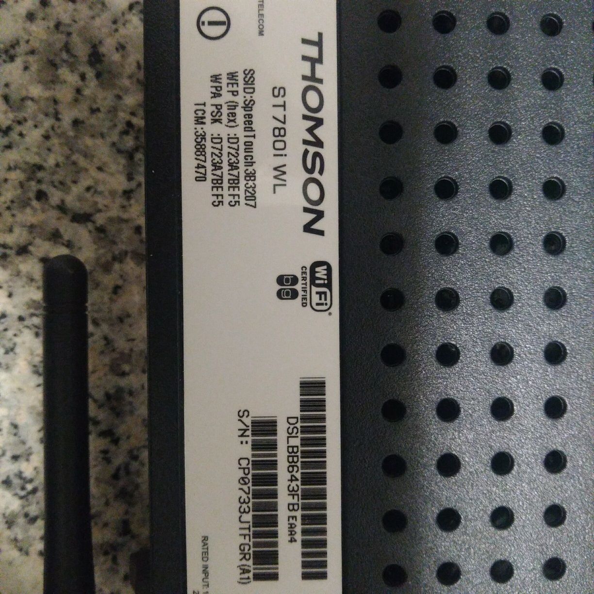 Router Thomson ST780i WL WiFi