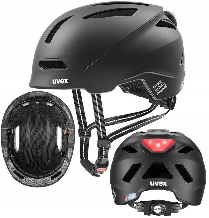Uvex Urban Planet LED 58-61cm kask rowerowy city