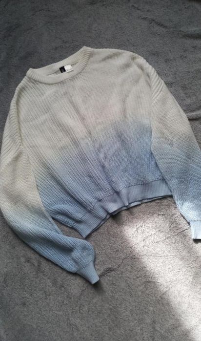 Світер H&M жіночий біло-блакитний