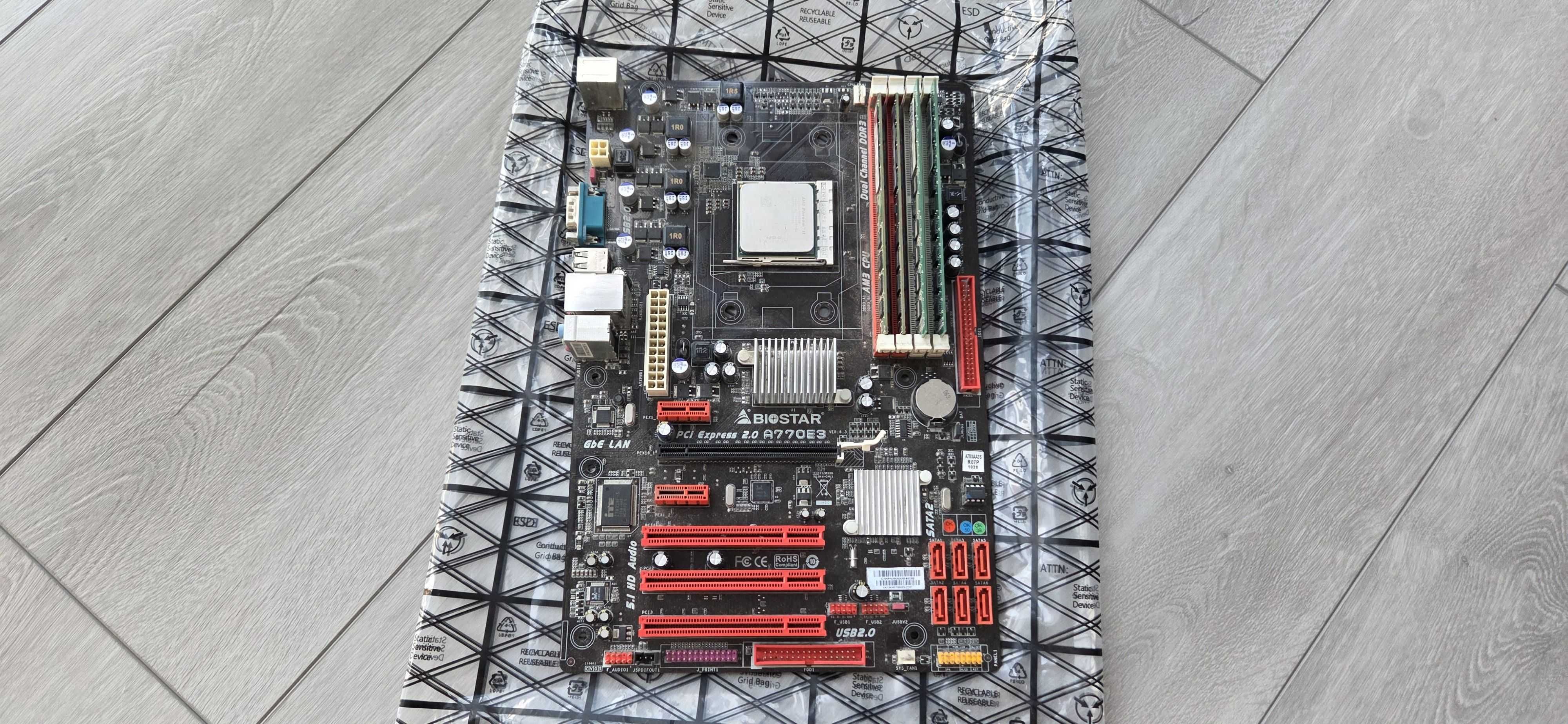 Комплект Phenom II x4 965 BE + Biostar A770E3 + 12 GB RAM