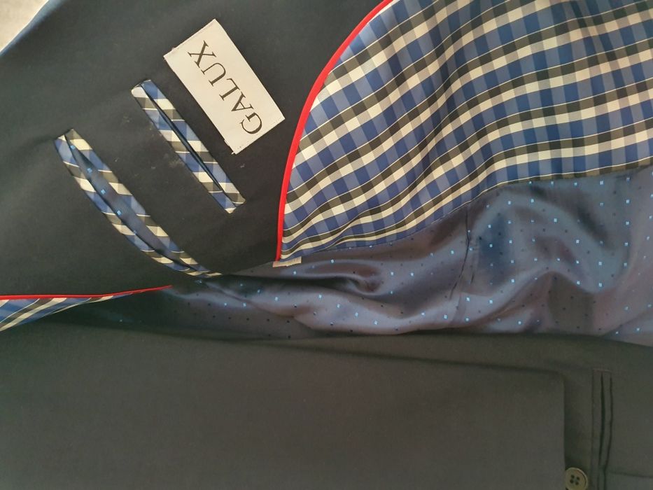 Garnitur Galux granatowy na 176cm / 72kg na wesele studniówke osiemnas