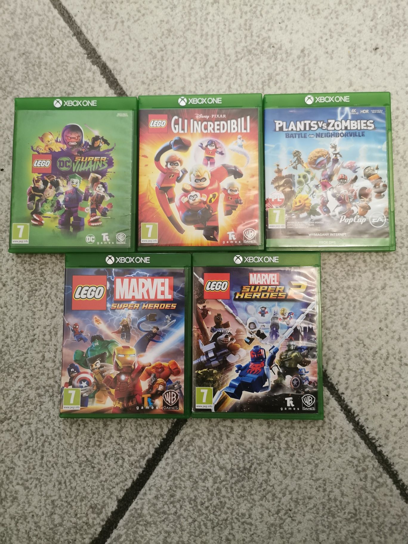 Gry LEGO Xbox One 5 sztuk(30 zł za 1 grę )