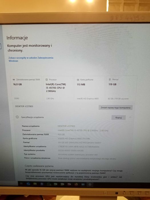 HP EliteDesk i5 16GB RAM