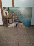Quadro Decorativo Paisagem Mediterrânea - 50x71cm