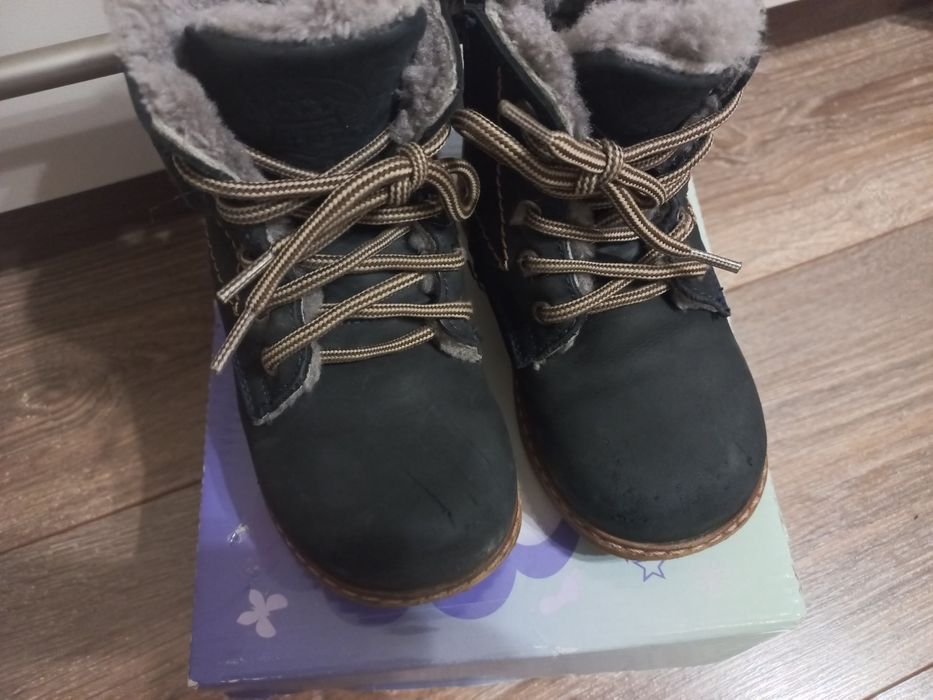Шкіряні зимові черевики, ботінки, зимове взуття 25 розмір
