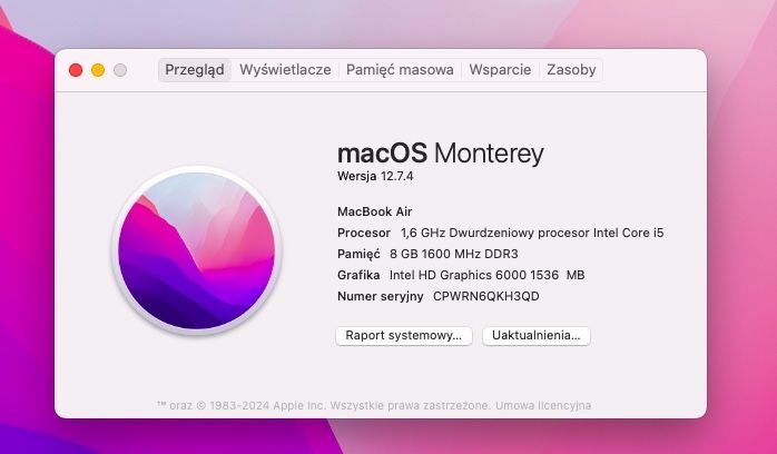 MacBook Air 13,3”