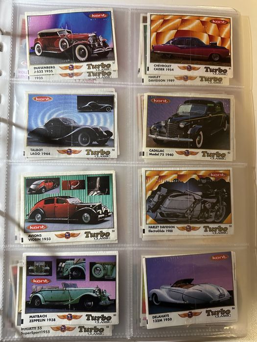 Вкладыши Turbo Classic 1-70 (полная коллекция)