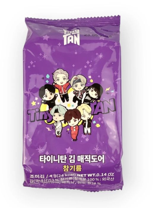 Tiny tan prażone wodorosty, przekąska koreańska
