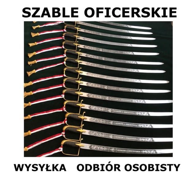 szable OFICERSKIE do szpaleru ślubnego+temblaki PATRIOTYCZNE najtaniej