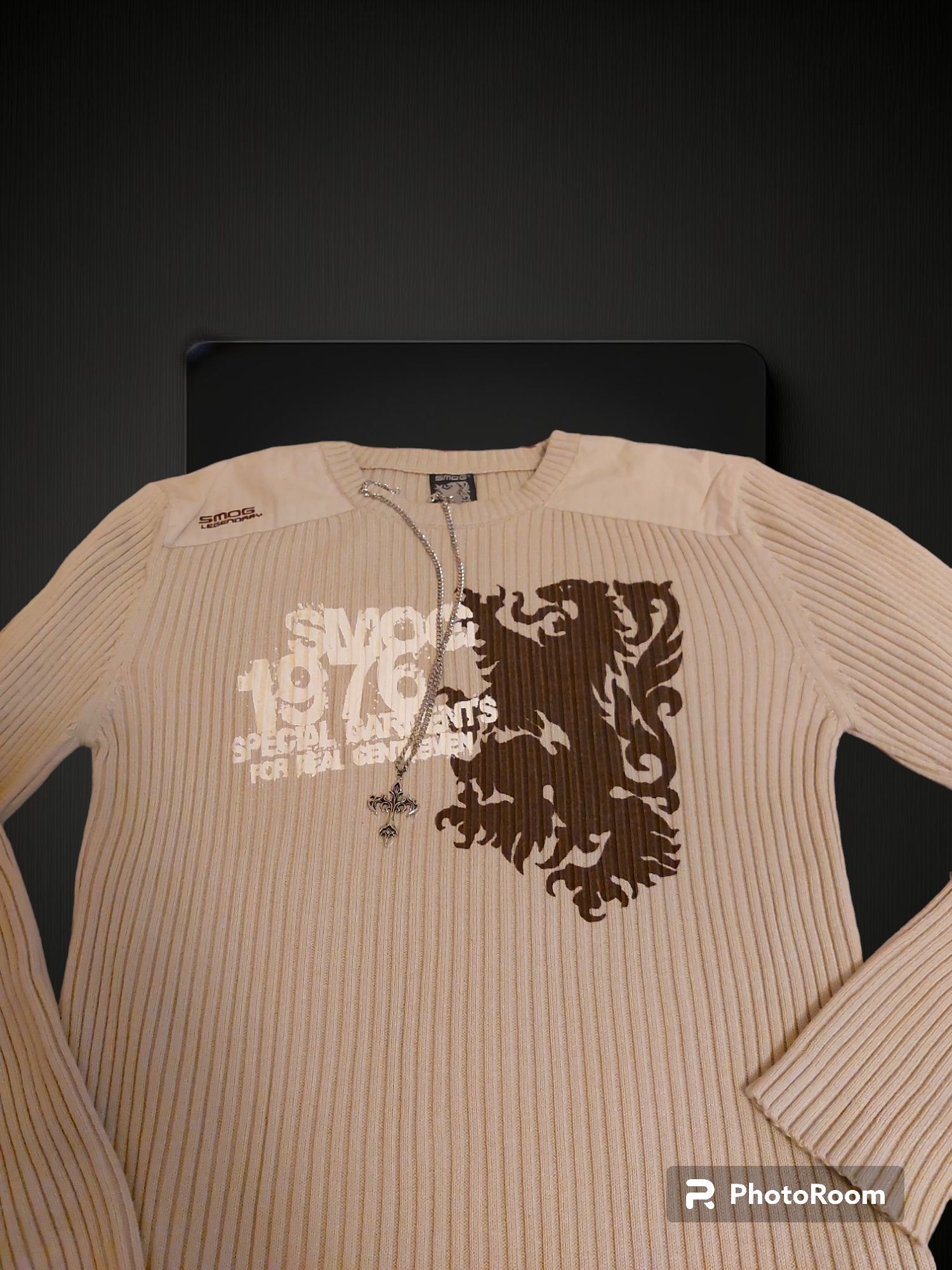 Sweter L XL New yorker smog fsbn y2k vintage butik