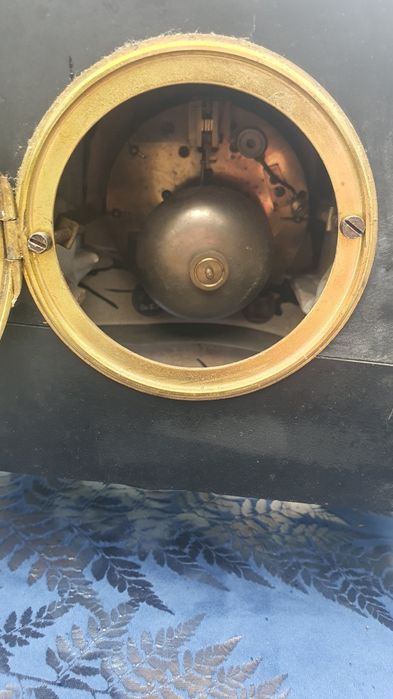 Francuski zegar kominkowy, stojący z przystawkami