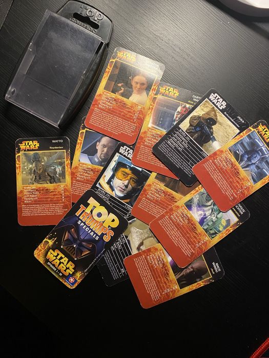 Карты Звездные войны винтаж 2005 TOP TRUMPS 26шт Star Wars