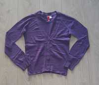 Sweter damski rozpinany fioletowy by H&M rozm. XS/S