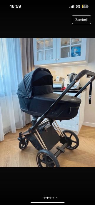 Epriam cybex czarny wózek 2w1
