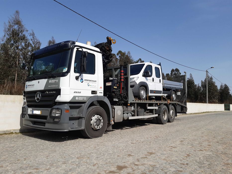 Camião grua MERCEDES + HIAB 245
