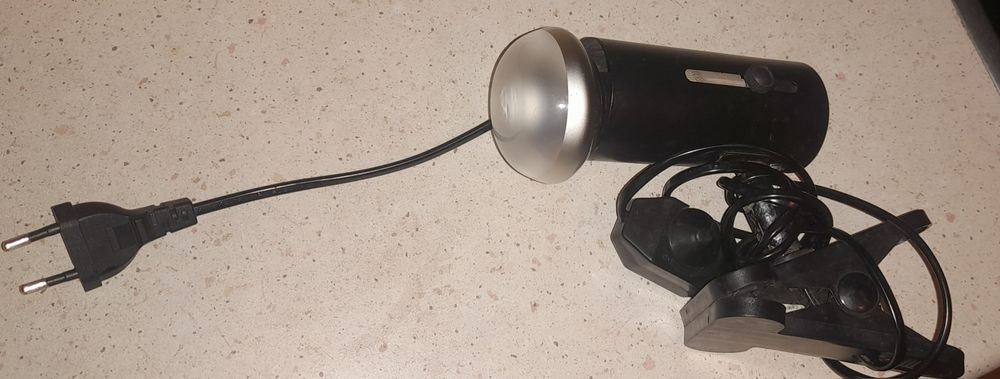 lampa z zaciskiem do akwarium dla żółwia