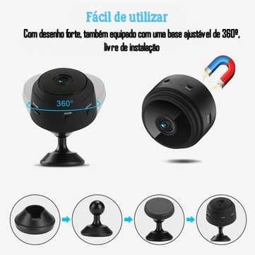 Micro câmara Vigilância » FullHD » WIFI » visão noturna