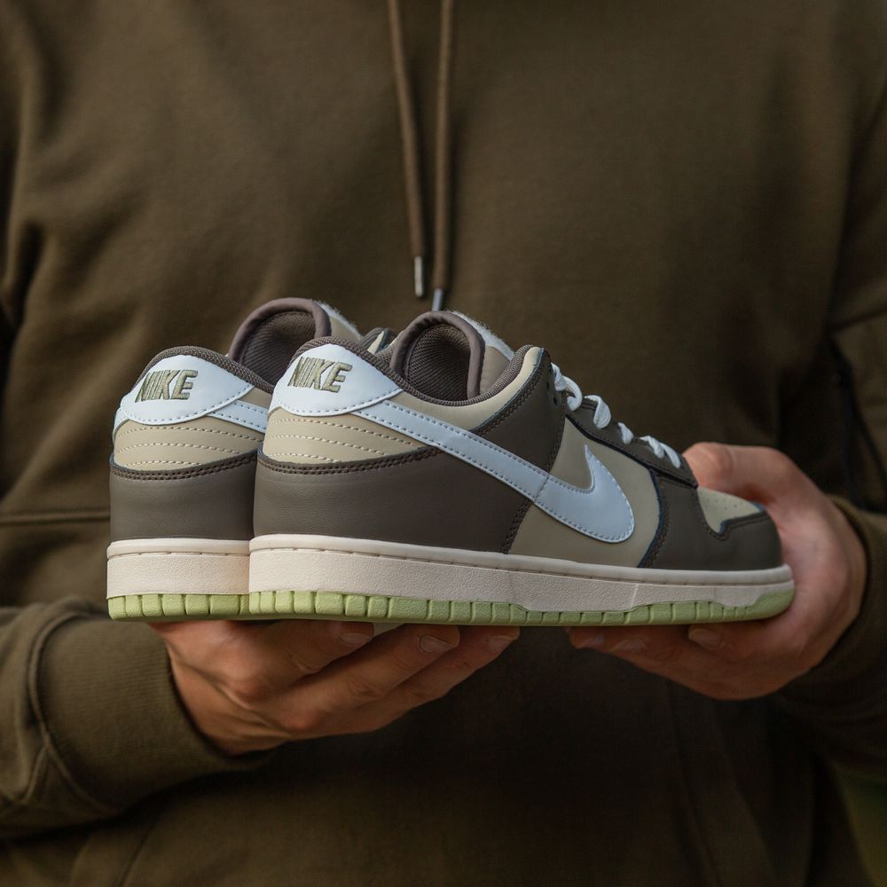 Кроссовки Nike SB Dunk low Beige\Brown\Green Patch