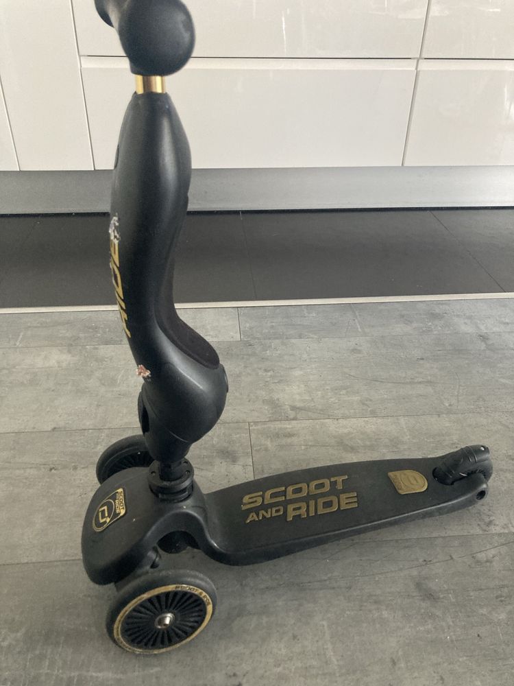 Scoot and Ride Highwaykick CZARNY 2w1 plus kask